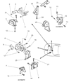 Diagram for 1995 Chrysler Town & Country Engine Mount Bracket - 4573770