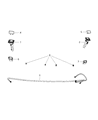 Diagram for 2011 Jeep Grand Cherokee Windshield Washer Nozzle - 68078292AA