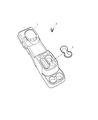 Diagram for 2009 Jeep Wrangler Center Console Base - 1AG581J3AD