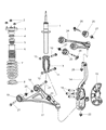 Diagram for 2010 Dodge Charger Shock And Strut Mount - 4895413AD