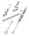 Diagram for 1999 Dodge Viper Camshaft Plug - 5245071