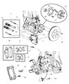 Diagram for Dodge Neon Brake Caliper Piston - 5066699AA