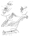 Diagram for Chrysler Voyager Parking Brake Cable - 4683298AD