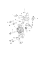 Diagram for 2022 Ram 1500 Engine Mount Bracket - 55366770AE