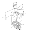 Diagram for Jeep Wrangler Battery Tray - 55174728AB