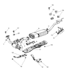 Diagram for Jeep Grand Cherokee Exhaust Pipe - 52124037AG