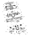 Diagram for Jeep Cherokee Steering Column Cover - 5YP05DX9AD