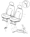 Diagram for 2004 Chrysler PT Cruiser Seat Cover - XM301DVAA