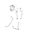 Diagram for 2006 Dodge Charger Power Steering Reservoir - 4782345AC
