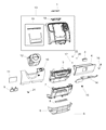 Diagram for 2015 Ram 1500 Steering Column Cover - 1GD32DX9AC