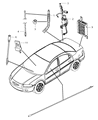 Diagram for 2006 Chrysler Sebring Antenna Mast - 4760907AC