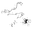 Diagram for Ram 1500 Transmission Oil Cooler Hose - 68268579AD