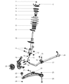 Diagram for Chrysler Sebring Sway Bar Kit - 5105602AB
