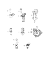 Diagram for Chrysler Knock Sensor - 68166540AB