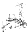 Diagram for 2008 Jeep Compass Engine Mount - 5105290AB