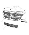Diagram for 2012 Dodge Journey Grille - 68079839AA