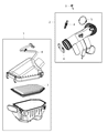 Diagram for Jeep Wrangler Air Duct - 4627065AC