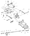 Diagram for 2005 Chrysler Sebring Rear Crossmember - 4895262AB