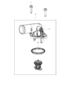 Diagram for Jeep Thermostat Housing - 68136754AA