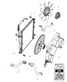 Diagram for 2009 Dodge Nitro Cooling Fan Assembly - 68003968AB