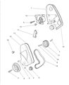 Diagram for Dodge Neon Timing Cover - 4667339