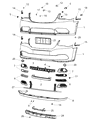 Diagram for Chrysler Town & Country License Plate - 68213436AB
