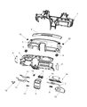 Diagram for 2016 Jeep Patriot Steering Column Cover - 4664364AB