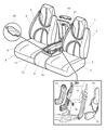 Diagram for Dodge Durango Seat Cushion - XB591L5AA