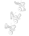 Diagram for 1997 Jeep Cherokee Drive Belt - 53012002