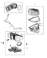 Diagram for Chrysler Town & Country Air Filter - 4861737AA