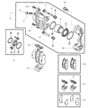Diagram for Chrysler Sebring Brake Caliper - MR527671
