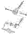 Diagram for 2003 Jeep Grand Cherokee Differential Bearing - 4864213