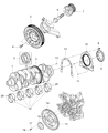 Diagram for Jeep Wrangler Crankshaft Pulley - 68027598AB