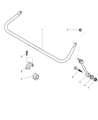 Diagram for 1999 Jeep Wrangler Sway Bar Kit - 52087824