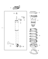 Diagram for 2019 Chrysler Pacifica Coil Spring Insulator - 68218024AB