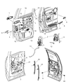 Diagram for Dodge Ram 2500 Door Latch Assembly - 55276797AB
