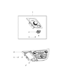 Diagram for Chrysler Pacifica Automatic Transmission Shifter - 68240089AE