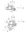 Diagram for 2007 Jeep Compass Engine Mount - 5105489AD