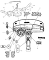 Diagram for 2008 Dodge Avenger Ignition Switch - 56054004AB