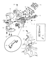 Diagram for 2006 Chrysler Town & Country Steering Shaft - 4680599AA