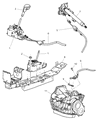 Diagram for Chrysler Sebring Automatic Transmission Shift Levers - 4578167AB