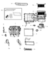 Diagram for 2007 Jeep Patriot Heater Core - 5191347AA