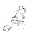 Diagram for 2008 Chrysler Town & Country Seat Cushion - 68027737AA