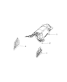 Diagram for Dodge Exhaust Heat Shield - 68482891AA