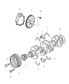 Diagram for Chrysler Sebring Crankshaft Timing Gear - 68034267AA