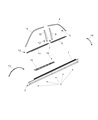 Diagram for 2019 Chrysler 300 Door Moldings - 68224368AD