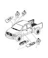 Diagram for Dodge Ram 3500 Power Window Switch - 68021708AC