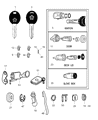 Diagram for 1999 Chrysler Sebring Car Key - 4671226
