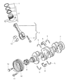 Diagram for Chrysler Sebring Crankshaft Timing Gear - 68000672AA