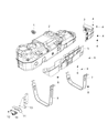 Diagram for 2012 Ram 1500 Fuel Tank Strap - 55398299AA